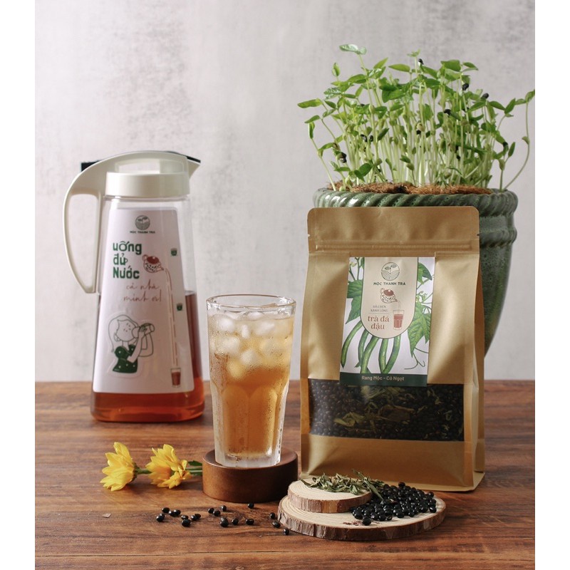 Trà Đá đậu Đậu túi 1kg, Trà cost tối ưu - Nguyên liệu trà hạt chất lượng cho F&amp;B và horeca, dễ dàng sáng tạo món uống