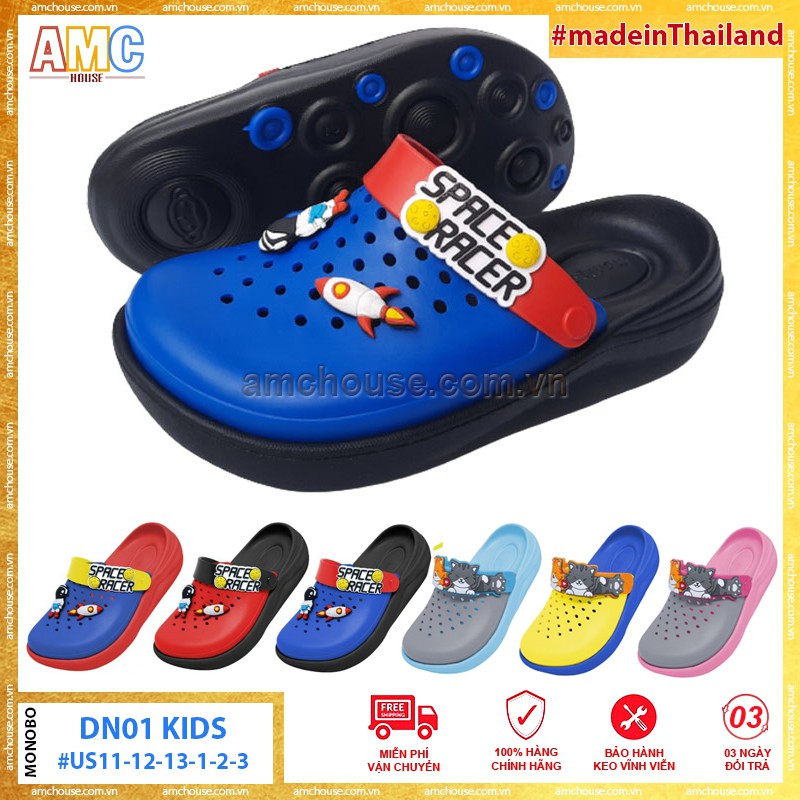 Sục nhựa bít mũi trẻ em Thái Lan siêu êm MONOBO - DN01 kids