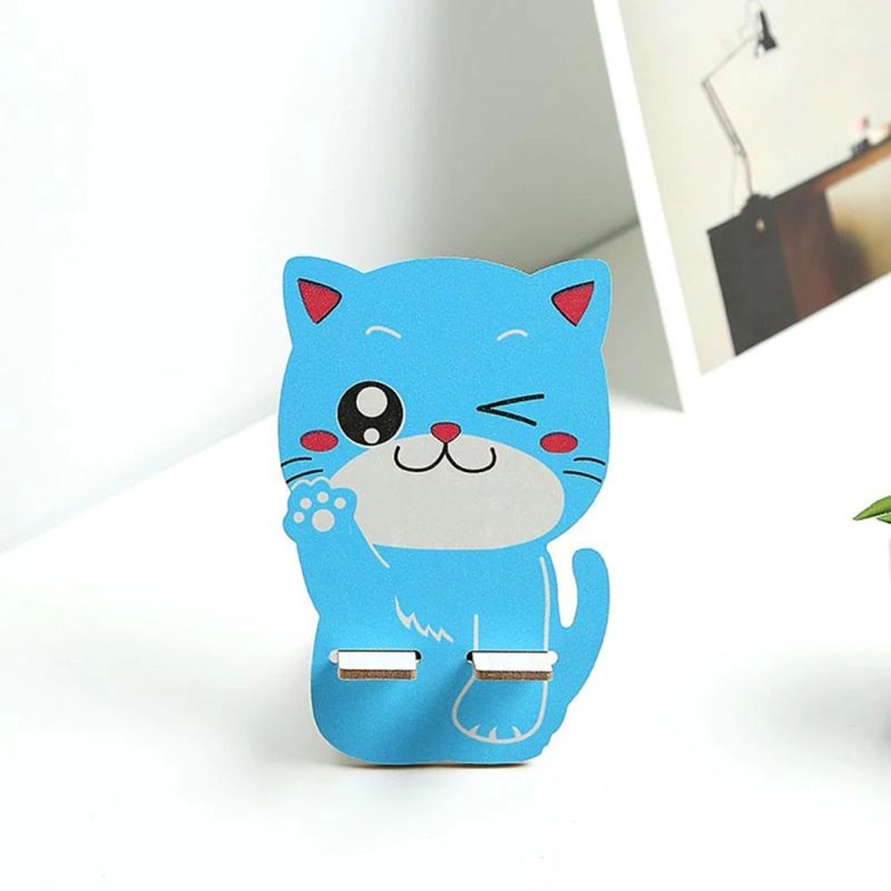 Giá đỡ điện thoại để bàn hình mèo dễ thương nhiều màu