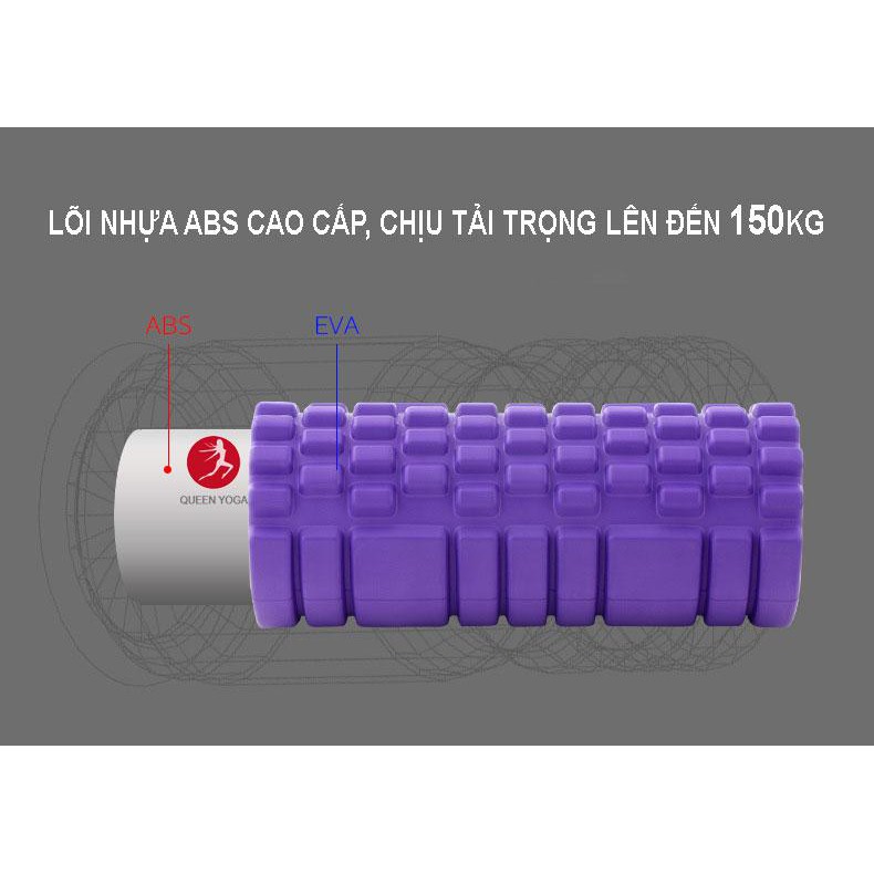 Ống lăn Yoga – Con lăn massage tập Yoga – Foam Roller