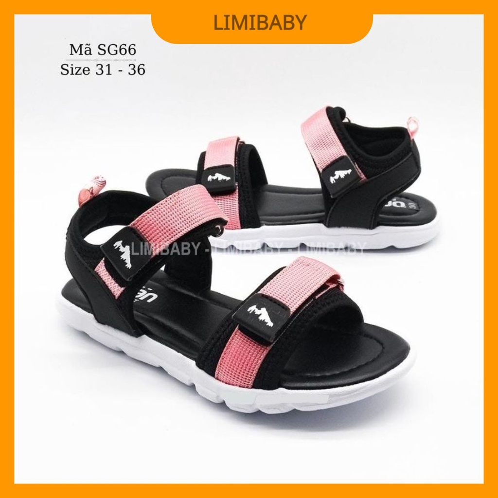 Sandal bé gái Urban dáng thể thao siêu nhẹ, kháng khuẩn, mang êm phù hợp cho trẻ em 6 - 12 tuổi đi học đi biển SG66