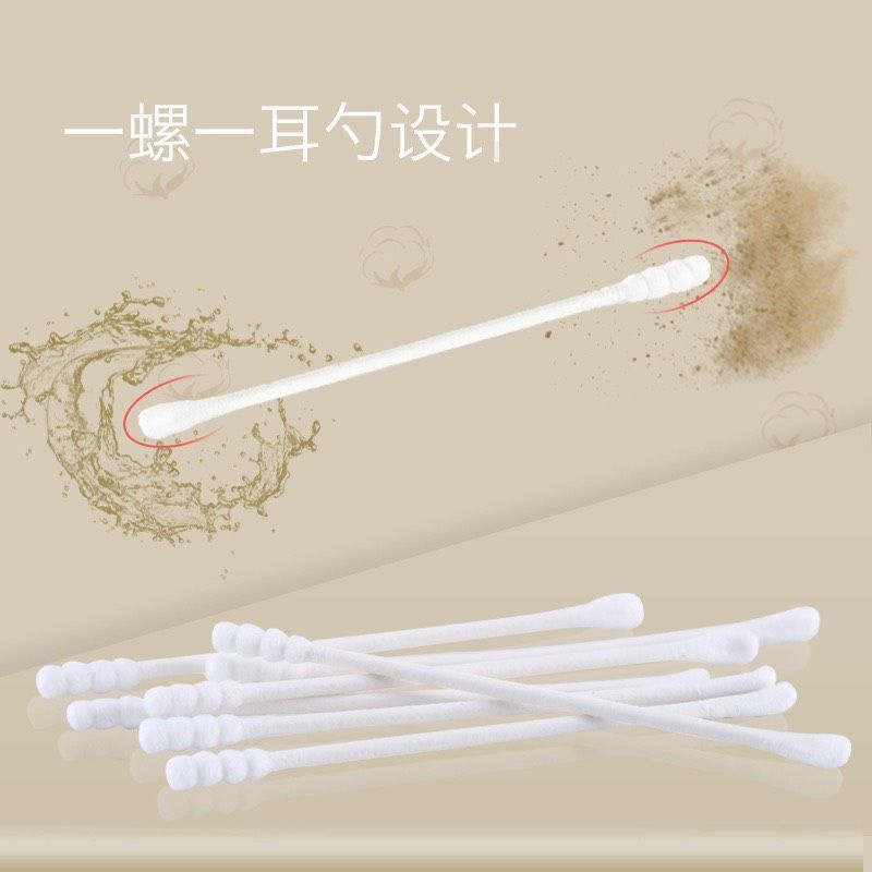 Hộp 400 Que Bông Tăm Thân Giấy Tự Nhiên Misuta, An Toàn Cho Bé