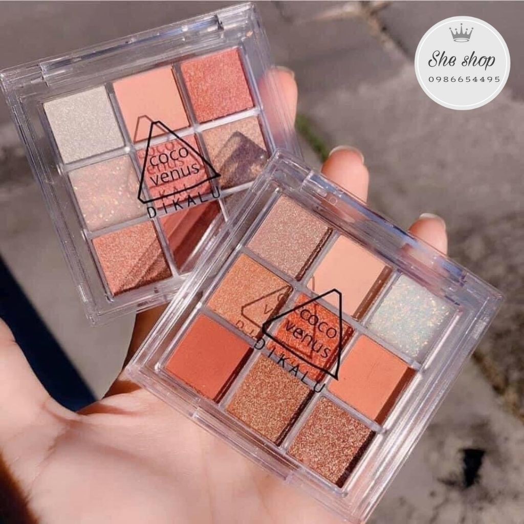 Phấn Mắt🍑HÀNG MỚI VỀ🍑Phấn trang điểm cho mắt Nhũ 9 Ô Vuông Dikalu Baby BB1 5.0 | BigBuy360 - bigbuy360.vn