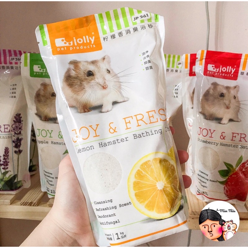 Cát tắm Jolly bịch 1kg dành cho Hamster