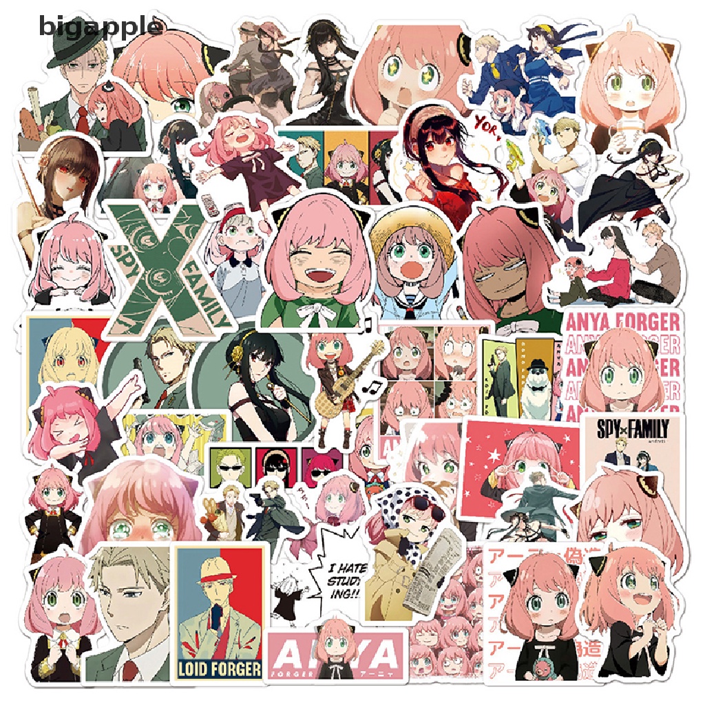bigapple 100PCS  SPY x FAMILY Anime Manga Stickers Yor Forger Loid Forger Anya  Sticker RDG