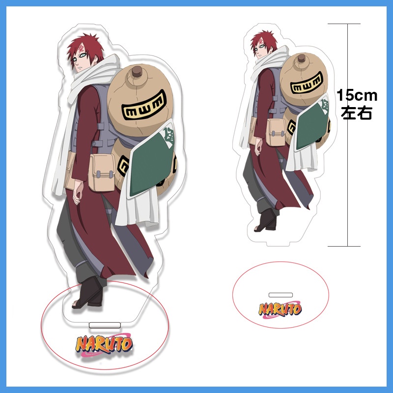 NARUTO Action Figurines Standee Uchiha Sasuke Haruno Sakura Hatake Kakashi 15cm Large Desk Stand