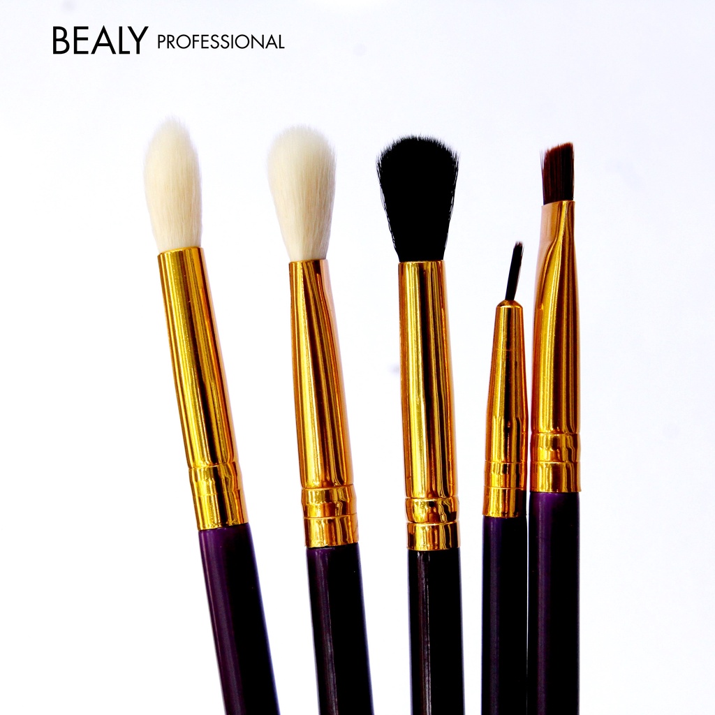 SET CỌ TRANG ĐIỂM MẮT CÁN TÍM CỔ VÀNG 6C