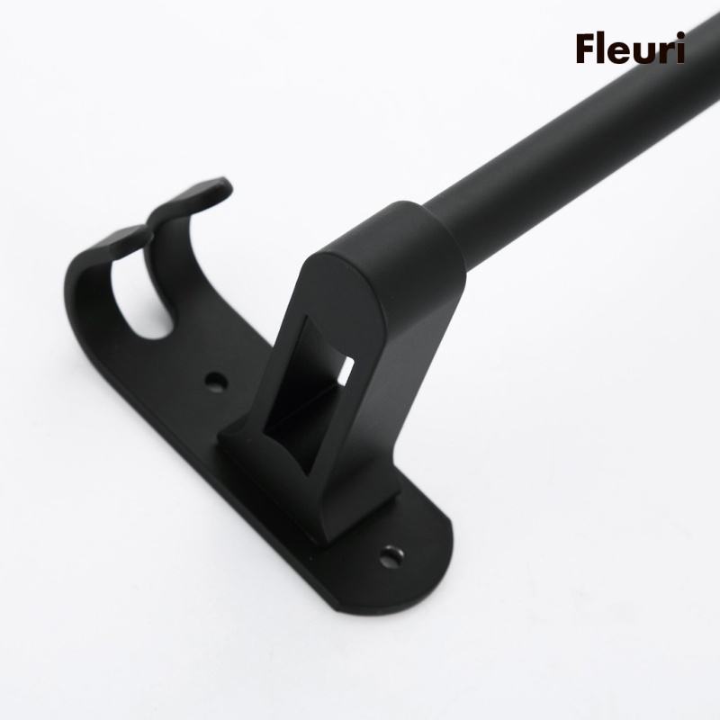 Giá Đỡ Khăn Tắm Gắn Tường Bằng Nhôm Màu Đen Nhám Tiện Dụng Cho Phòng Tắm