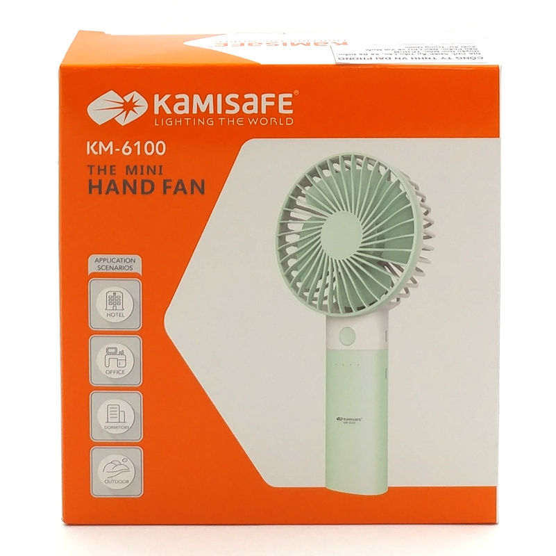 Quạt Mini Kamisafe KM 6100 - Màu Xanh