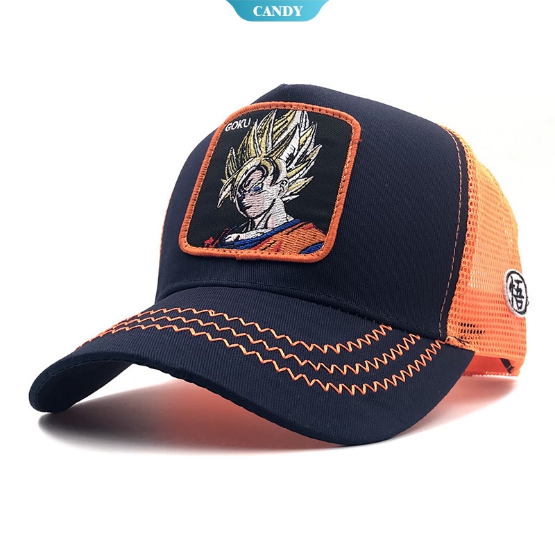 Nón Lưỡi Trai Cotton Phối Lưới In Hình Dragon Ball Hàng Mới Phong Cách Hip Hop Cho Nam Và Nữ [CAN]
