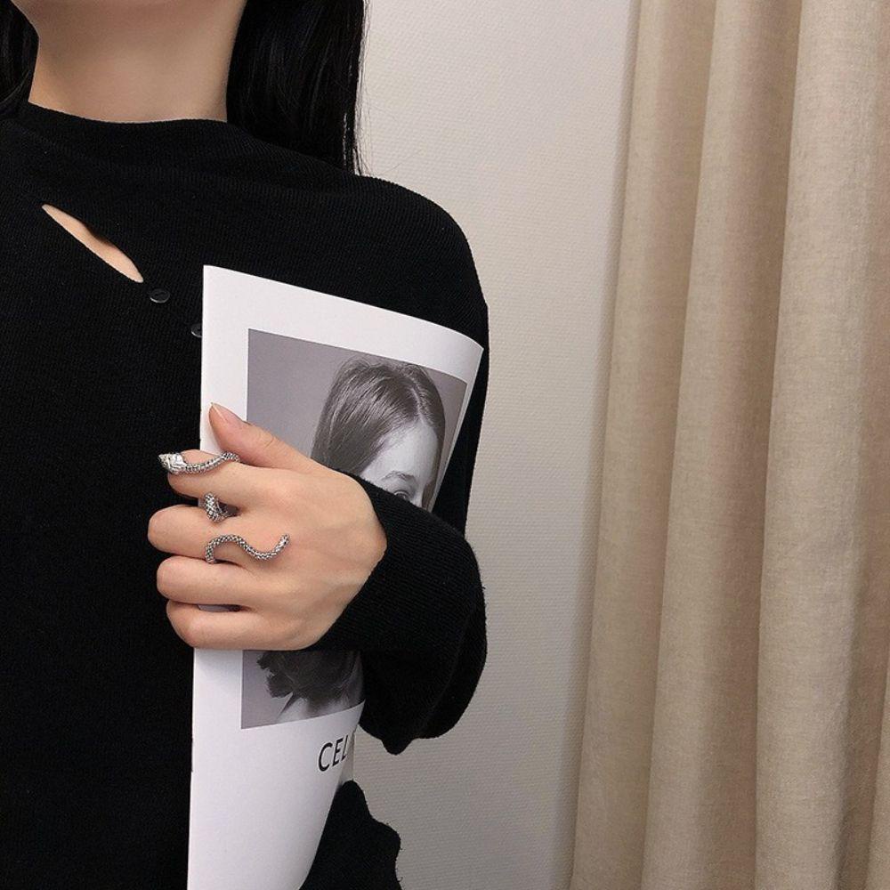 Nhẫn Hình Rắn Phong Cách Hip Hop Thời Trang Cho Nam Và Nữ