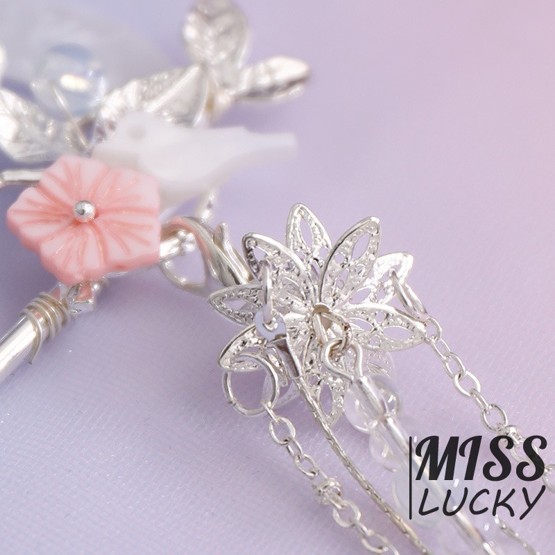 Trâm cài tóc thiết kế dạng tua rua phong cách thời trang Trung Hoa cho nữ