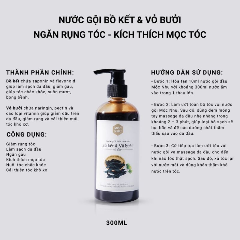 [DATE 2022] Dầu Gội MỘC NHU - Ngăn ngừa và kích thích mọc tóc 300ml