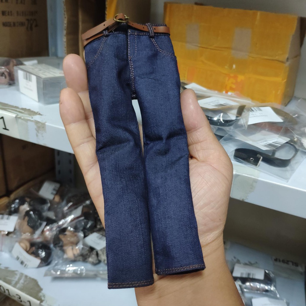 Quần Jeans nam Denim tỉ lệ 1 / 6 cho mô hình nhân vật nam 12 ' '