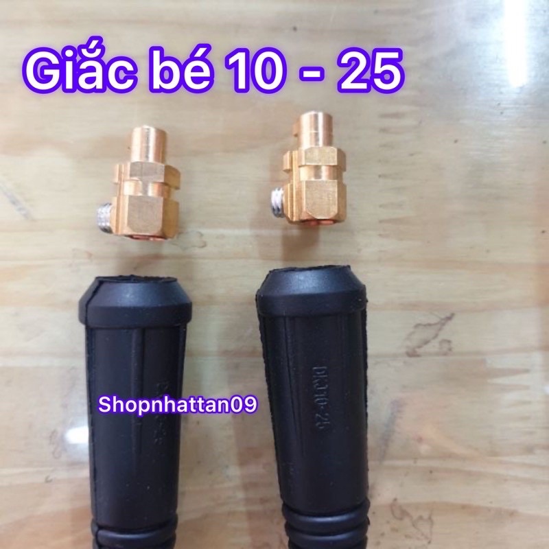 2 Giắc cắm cho máy hàn điện tử chân nhỏ 10 - 25 loại I