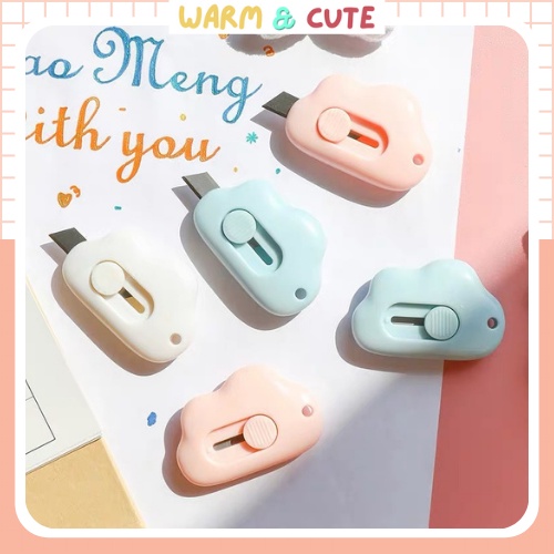 Dao Rọc Giấy Mini, Nhỏ Xinh Hình Đám Mây Cute Dễ Thương Warm&Cute A205