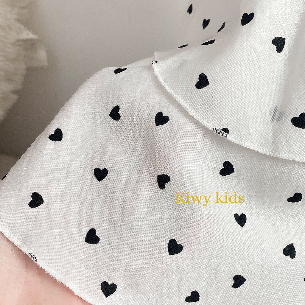 Váy bé gái maxi 4 tầng KIWY KIDS chất đũi lạnh cực mát Kidsh2127 cho bé từ 1 đến 11 tuổi