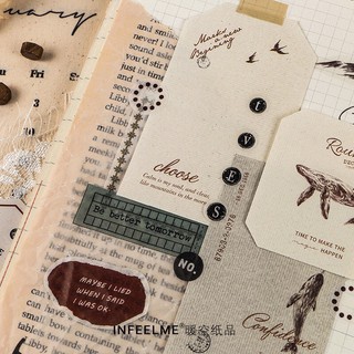 Set 15 vintage tags NOTE PAPER