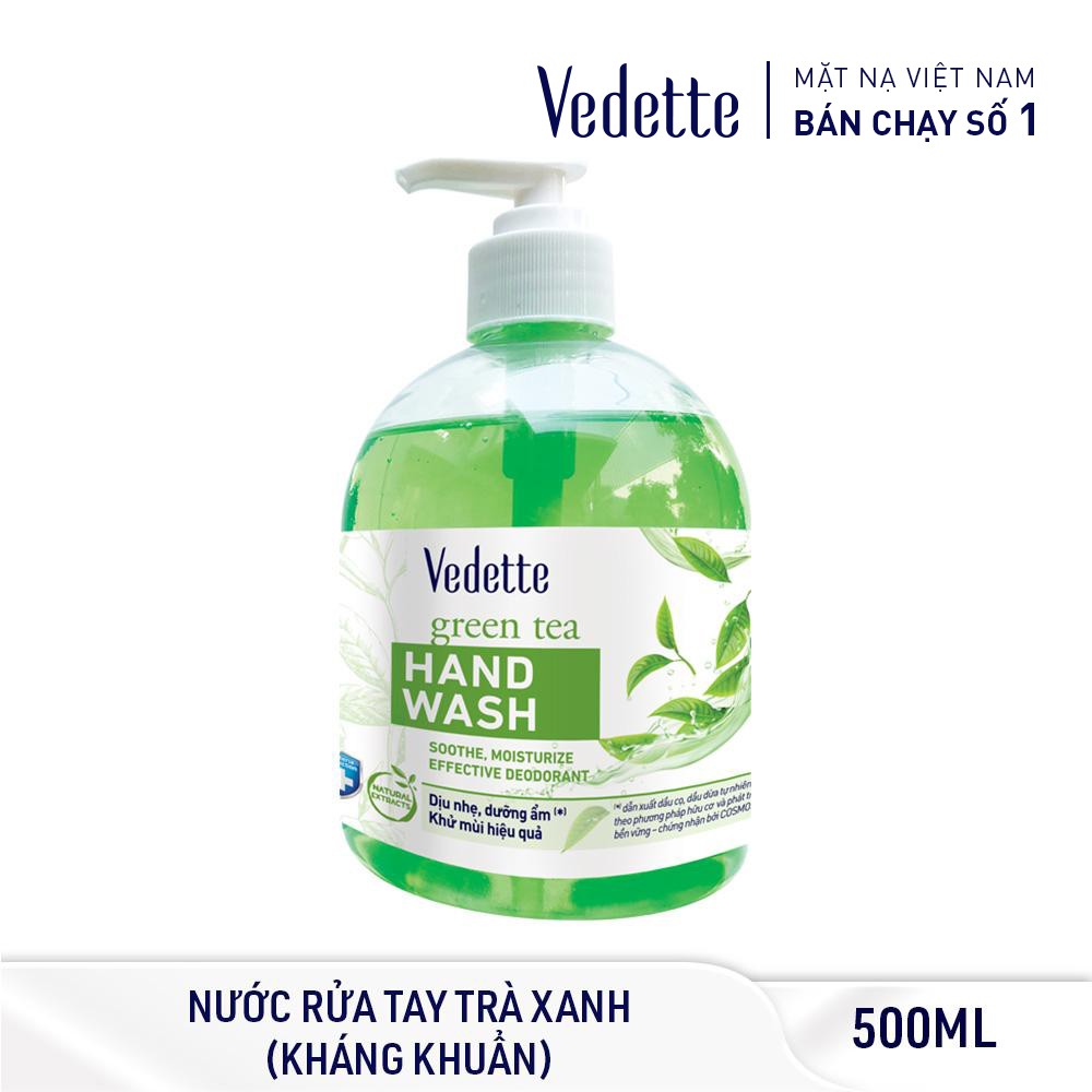 Nước rửa tay Trà xanh Vedette 500ml