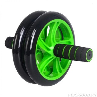 Con lăn dụng cụ tập cơ bụng 2 bánh cao cấp (tặng kèm thảm), tăng cơ bụng tay lưng, tạo múi cơ tập gym tại nhà