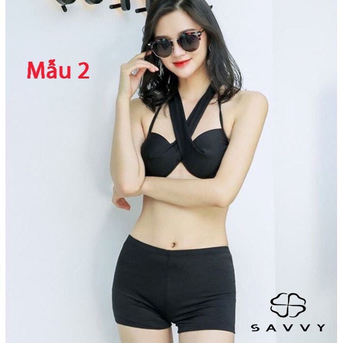 Bộ Bikini, Áo Tắm 2 Mảnh Áo Cột Dây Quần Đùi