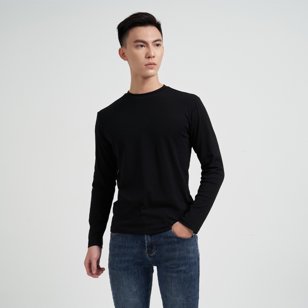 Áo Thun Nam Dài Tay Tony4men Chất Liệu Nỉ Cao Cấp Mềm Mịn Co Giãn Nhẹ Thiết Kế Cổ Tròn Basic Form Slimfit AN8032 | BigBuy360 - bigbuy360.vn