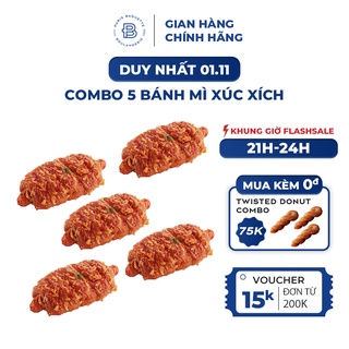 Combo 5 bánh mì xúc xích paris baguette - hot dog bread combo