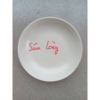 Đĩa sứ trắng sâu lòng hàng dày (18cm đến 22cm)