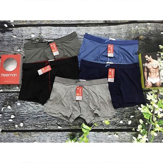 Quần BOXER nam cotton cao cấp siêu mịn, co giãn thoải mái Freeman 6516 – ( sịp đùi )