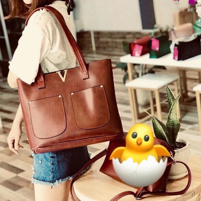 Túi xách chữ V .Sỉ 85k