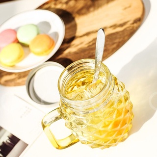 Combo 10 ly quai thủy tinh hình quả dứa 500ml