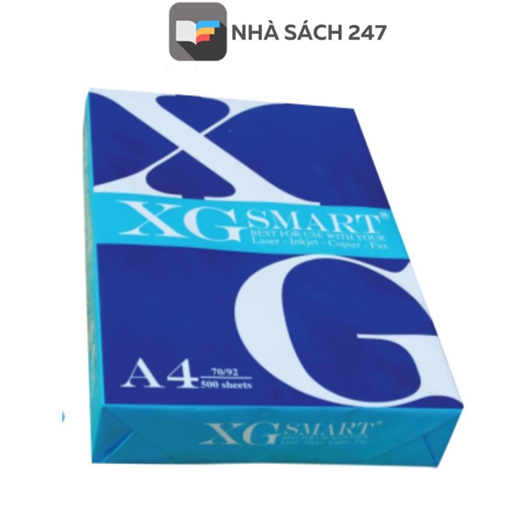 Giấy A4 XG Smart Định lượng 70 gsm giấy có khả năng bắt mực cao  kích thước chuẩn theo quy định