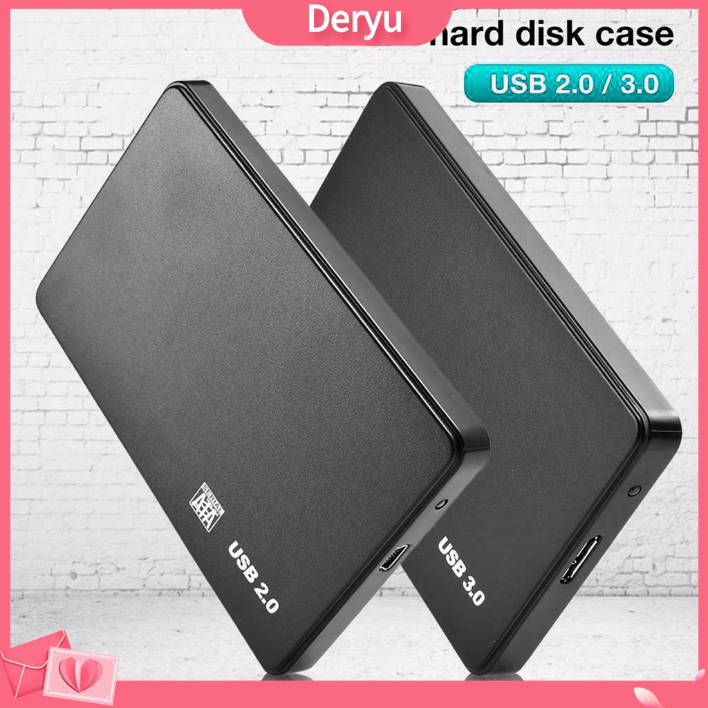 Hộp đựng ổ cứng ngoài 2.5inch USB3.0/ 2.0 SATA HDD SSD cho máy tính xách tay