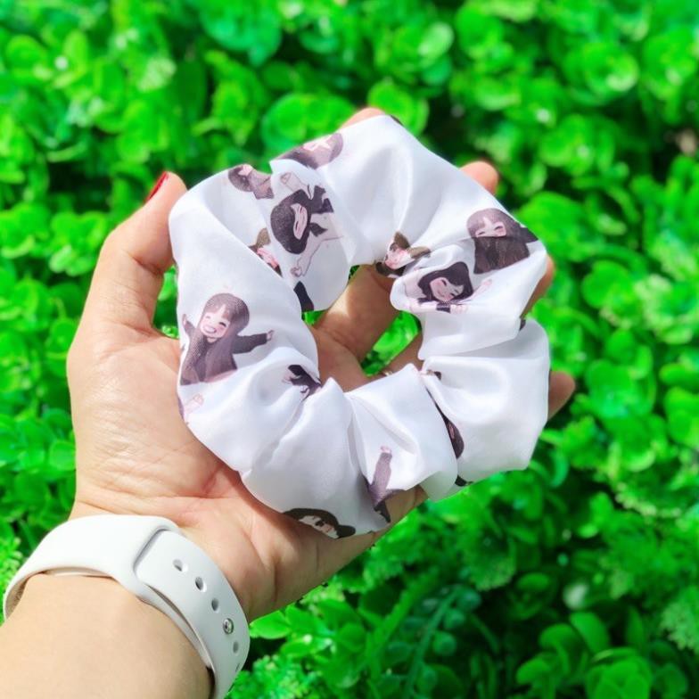 Buộc tóc SCRUNCHIES hoạ tiết BTS BT21 BLACKPINK hot