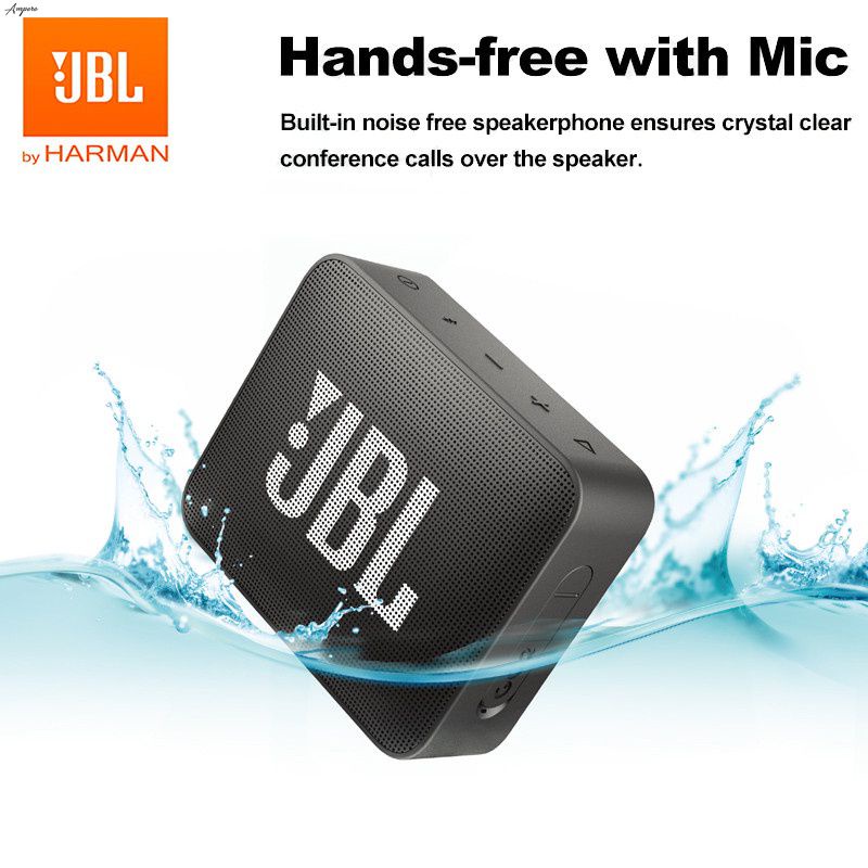 Mới Go2 Mini Di Động Bluetooth Không Dây IPX7 Chống Nước Ngoài Trời Đi 2 Loa Siêu Trầm Loa Thể Thao Pin Sạc Có Mic -ampe