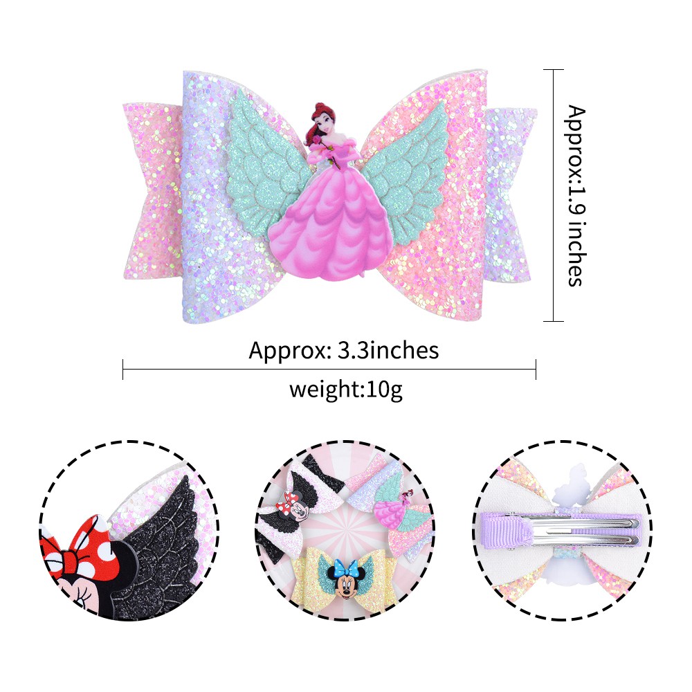 Kẹp tóc KIDSBOWS đính nơ phong cách công chúa xinh xắn dành cho bé