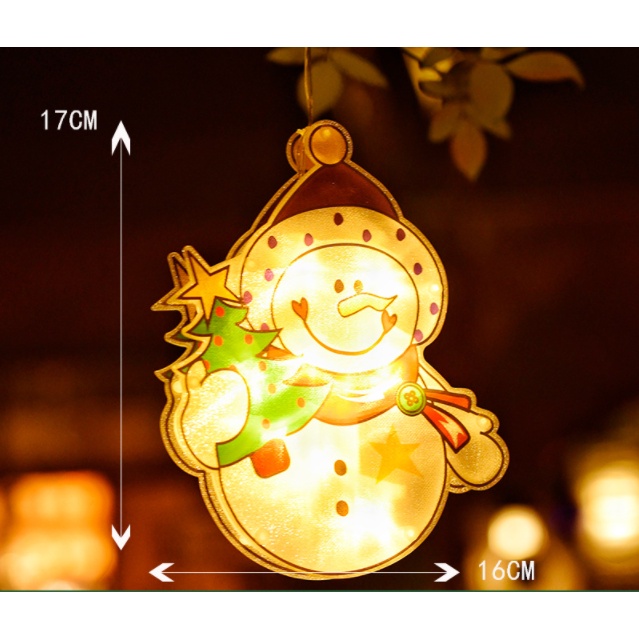 Đèn LED Treo Tường Trang Trí Noel, Giáng Sinh, Cây Thông, Ông Già Noel, Người Tuyết, Merry Chistmas...