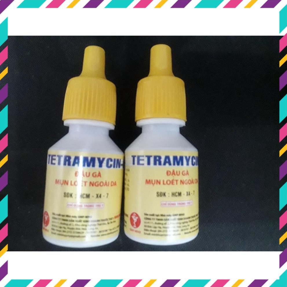 Thú Y. TETRAMYCIN D. ĐẬU GÀ MINH HUY LỌ 10ML