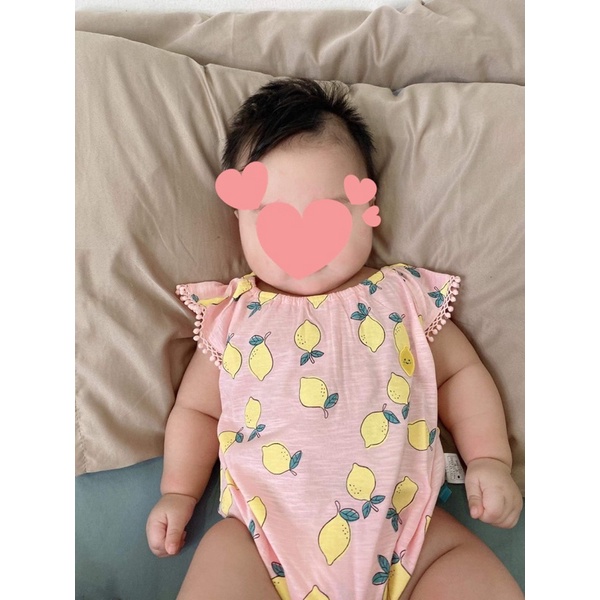 Combo body chip cotton bé gái Happyland 2 chiếc 61946