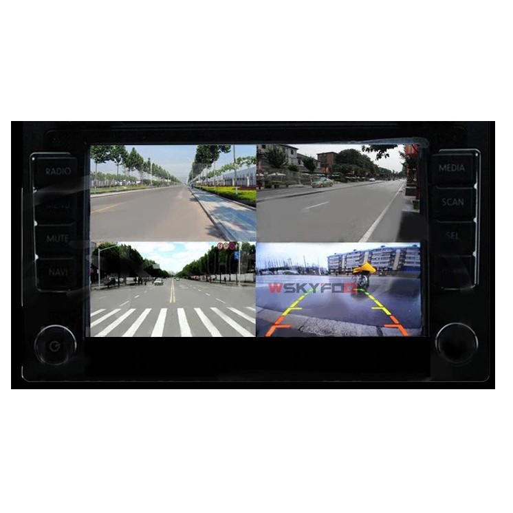 Bộ chia 4 màn hình camera cho Ô tô | BigBuy360 - bigbuy360.vn