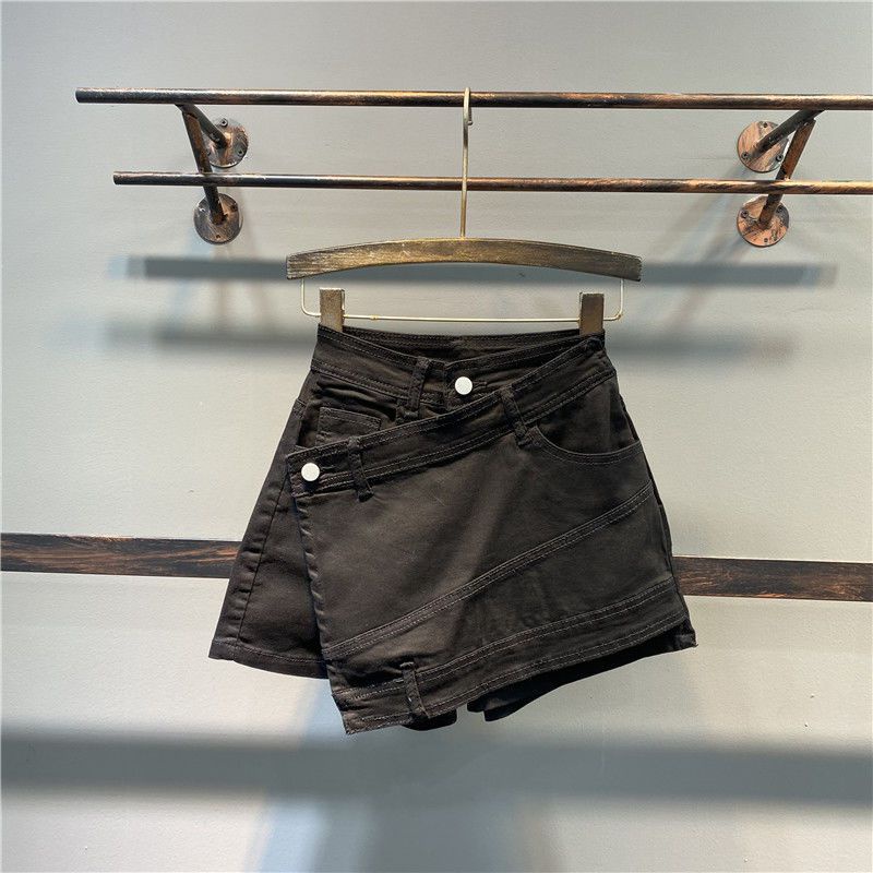 Quần short giả váy kiểu nữ cạp cao vạt chéo chất vải cao cấp co dãn - CV0045 | steven.factory | BigBuy360 - bigbuy360.vn