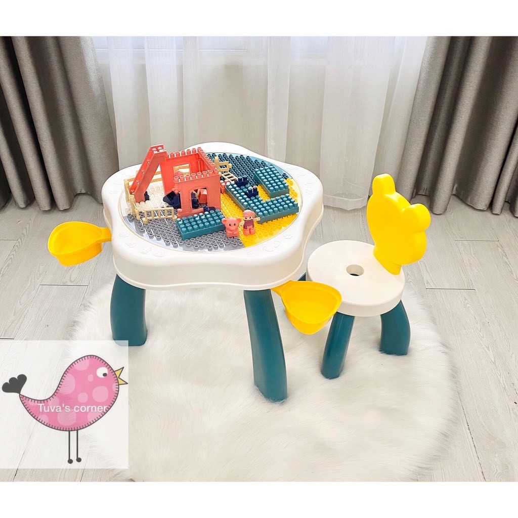 Bộ bàn ghế LEGO tai gấu