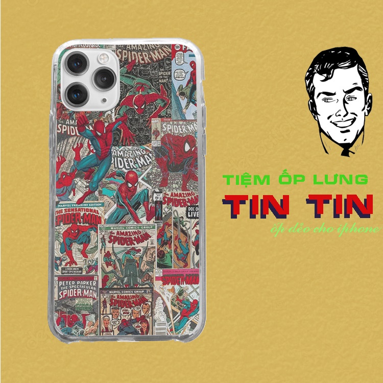 Ốp Lưng dẻo collage spider man comic cho iphone 5 - iphone 12 COEPOD20210137