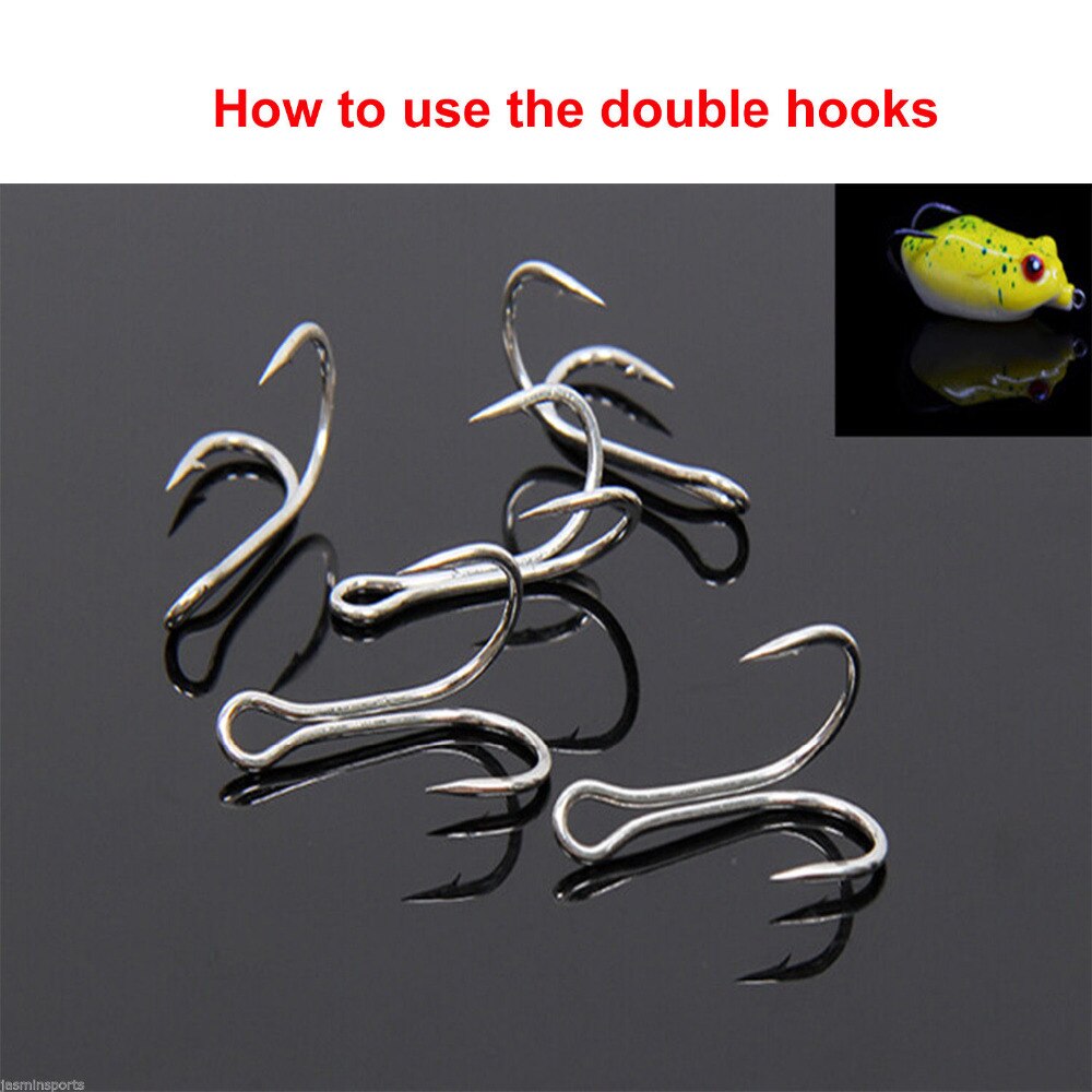 Set 5 Lưỡi Câu 7982 Bằng Thép Không Gỉ Kích Thước 2/0- 10/0