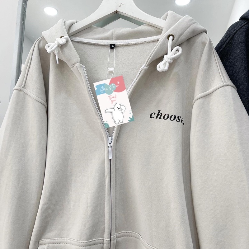 Áo khoác xám kem nỉ (ảnh thật) | BigBuy360 - bigbuy360.vn