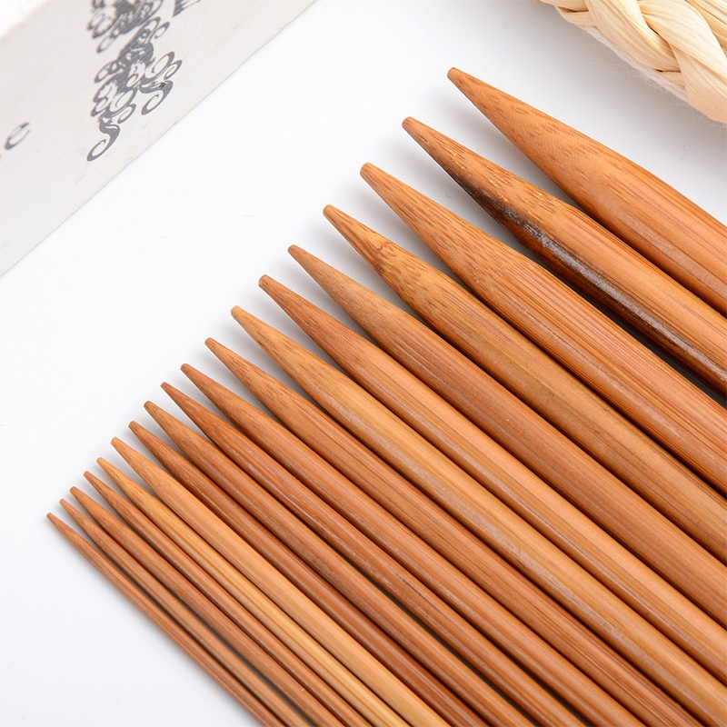💚 Que/Kim đan 2 đầu gỗ nhiều size (Set 4 que - 36cm)