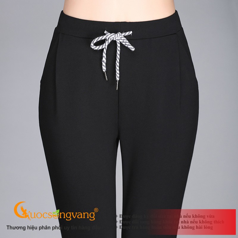 Quần lửng thể thao quần lửng nữ lưng cao co giãn 4 chiều GLQ075 Cuocsongvang