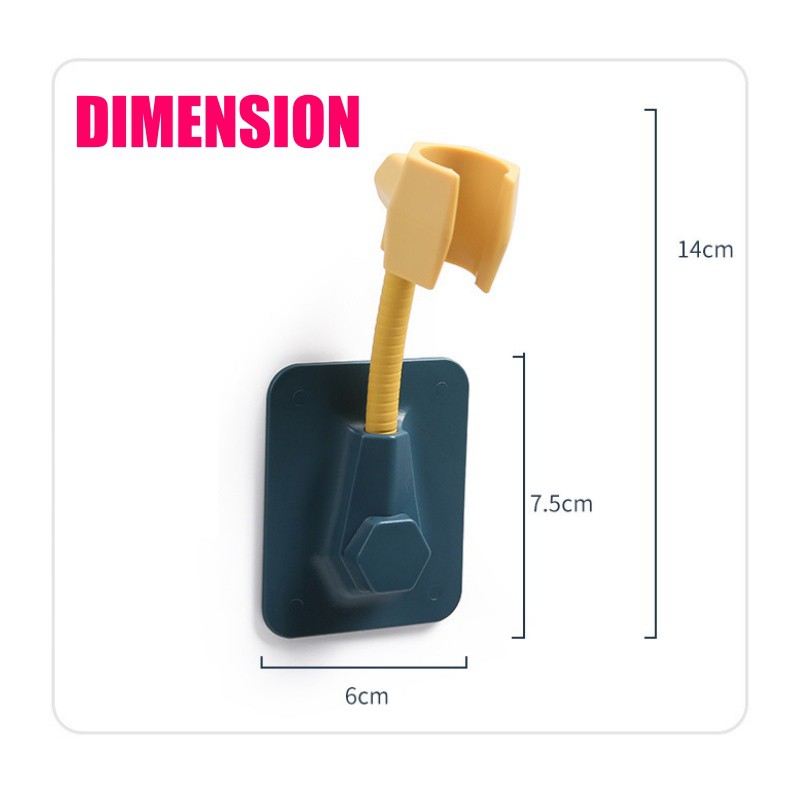 Giá Đỡ Vòi Hoa Sen Gắn Tường Đa Năng Xoay 360 Độ Tự Điều Chỉnh Được