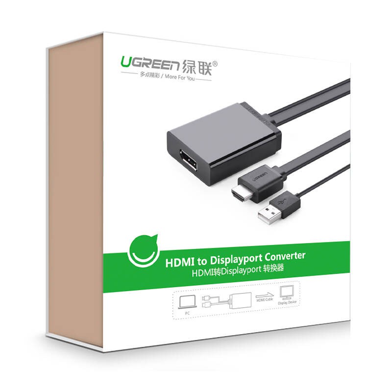 Cáp chuyển đổi HDMI sang Displayport đầu cái hỗ trợ 4K, 50cm UGREEN MM107 40238