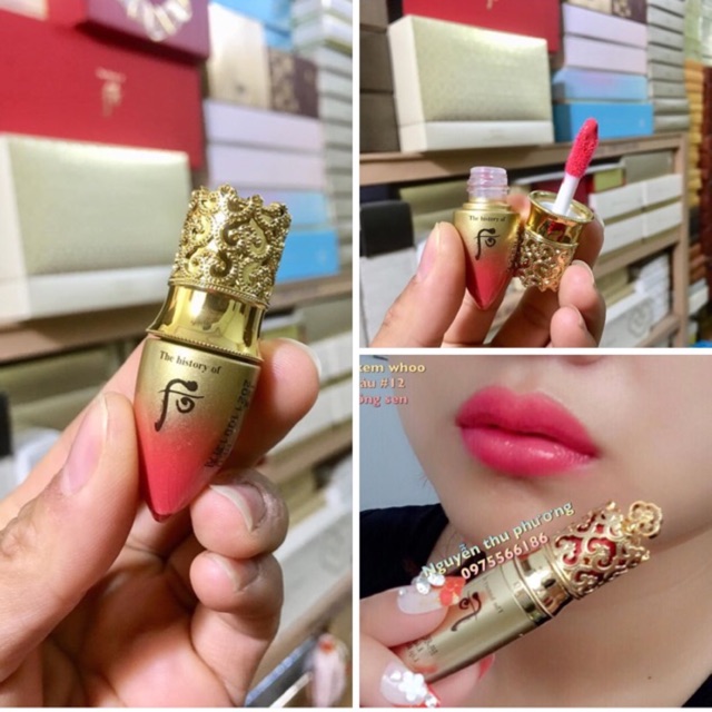 Free Ship Tá»« 99k Cay Son Kem Whoo Mini Mau 12 Há»ng Sen Tach Set Gia Thang 10 2020